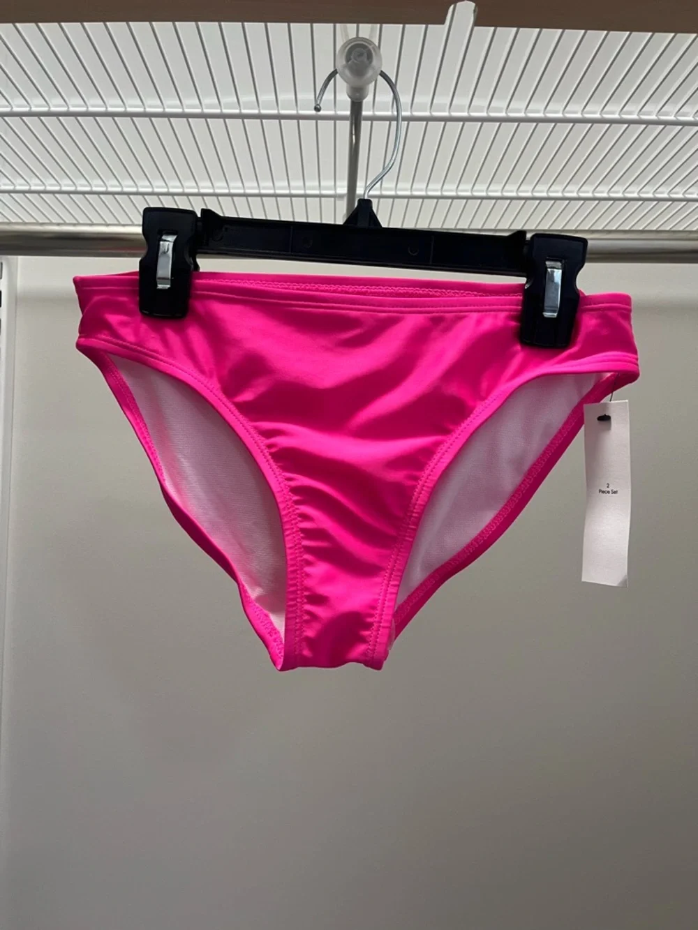 Calvin Klein Girls' Hot Pink Tie-Dye Rash Guard Bikini Set